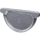 Заглушка желоба металлический Dacha 125 мм 168 мм цвет бесцветный