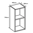 Каркас навесной, 40х35х70 см, белый, ЛДСП
