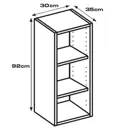 Каркас навесной, 30х35х92 см, белый, ЛДСП