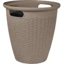 Кашпо для цветов Ingreen Rattan ø32.8 h33 см v20 л пластик французский платан