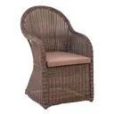 Кресло Amaro 59x75x93 см алюминий/искусственный ротанг каштан