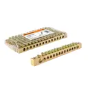Шина нулевая Tdm electric 8x12мм 14/2 14 групп/крепеж по краям 10 шт.