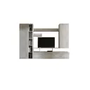 Шкаф для телевизора Wood&Stone 260x158.80x36.60 см ЛДСП цвет белый/светлый цемент
