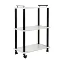 Стеллаж на колесах Gastrorag 30x82.50x60 см ЛДСП цвет белый
