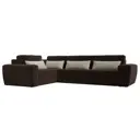Диван Лига Диванов Лига-008 118784L 340x94x242 см вельвет цвет бежевый/коричневый