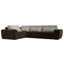 Диван Лига Диванов Лига-008 118785L 340x94x242 см вельвет цвет бежевый/коричневый