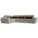 Диван Лига Диванов Лига-008 118810L 340x94x242 см рогожка цвет бежевый/коричневый