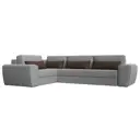 Диван Лига Диванов Лига-008 118809L 340x94x242 см рогожка цвет коричневый/серый
