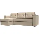 Диван Лига Диванов Принстон 29373L 244x85x150 см искусственная кожа цвет бежевый