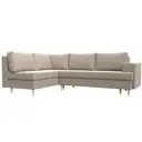 Диван Лига Диванов Сильвана 100851L 267x92x188 см рогожка цвет бежевый