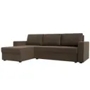 Диван Лига Диванов Траумберг Лайт 117138L 227x90x141 см рогожка цвет коричневый