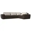 Диван Лига Диванов Лига-008 118796 340x94x242 см рогожка цвет бежевый/коричневый