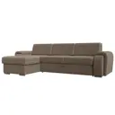 Диван Лига Диванов Лига-025 119229L 268x88x160 см рогожка цвет коричневый