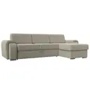 Диван Лига Диванов Лига-025 119251 268x88x160 см рогожка цвет бежевый