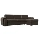 Диван Лига Диванов Лига-025 120519 268x88x160 см рогожка цвет бежевый