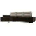 Диван Лига Диванов Чикаго 110748L 249x90x154 см вельвет цвет коричневый