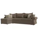 Диван Лига Диванов Элис 110284L 265x83x157 см искусственная кожа цвет коричневый