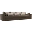 Диван Лига Диванов Майами 114774 350x96x106 см рогожка цвет коричневый