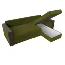 Диван Лига Диванов Валенсия 29085 230x73x153 см вельвет цвет зеленый