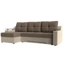 Диван Лига Диванов Сенатор 102701L 232x85x150 см рогожка цвет коричневый