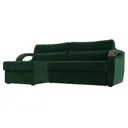 Диван Лига Диванов Форсайт 100773L 226x92x151 см велюр цвет зеленый