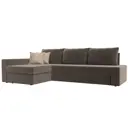Диван Лига Диванов Версаль 105812L 233x73x152 см велюр цвет коричневый