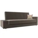 Диван Лига Диванов Лига-020 118482L 224x90x84 см велюр цвет коричневый