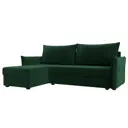 Диван Лига Диванов Лига-004 118431L 226x85x140 см велюр цвет зеленый