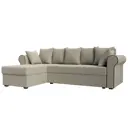 Диван Лига Диванов Рейн 112590L 233x78x141 см рогожка цвет бежевый
