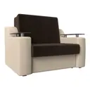 Диван Лига Диванов Сенатор 100713 132x93x110 см вельвет цвет коричневый