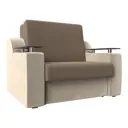 Диван Лига Диванов Сенатор 119909 152x93x110 см вельвет цвет бежевый/коричневый