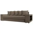 Диван Лига Диванов Дубай 110541R 240x96x109 см рогожка цвет коричневый