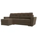 Диван Лига Диванов Амстердам 28221L 248x92x152 см рогожка цвет коричневый