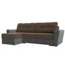 Диван Лига Диванов Амстердам 35185L 248x92x152 см рогожка цвет коричневый