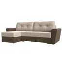Диван Лига Диванов Амстердам 35182L 248x92x152 см рогожка цвет бежевый
