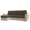 Диван Лига Диванов Амстердам 35181L 248x92x152 см рогожка цвет коричневый