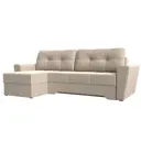 Диван Лига Диванов Амстердам 35186L 248x92x152 см рогожка цвет бежевый