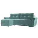 Диван Лига Диванов Амстердам 105064L 248x92x152 см велюр цвет бирюзовый