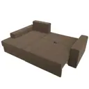 Диван Лига Диванов Майами 114929L 254x96x164 см рогожка цвет коричневый