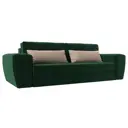 Диван Лига Диванов Лига-008 118570 272x94x107 см велюр цвет бежевый/зеленый
