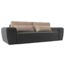 Диван Лига Диванов Лига-008 118578 272x94x107 см велюр цвет бежевый/серый