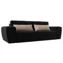 Диван Лига Диванов Лига-008 118587 272x94x107 см велюр цвет черный