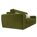 Диван Лига Диванов Лига-008 118606 272x94x107 см вельвет цвет бежевый/зеленый