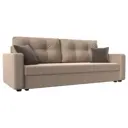 Диван Лига Диванов Ливерпуль Лайт 117184 224x87x80 см велюр цвет бежевый