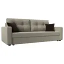 Диван Лига Диванов Ливерпуль Лайт 117204 224x87x80 см рогожка цвет бежевый