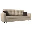 Диван Лига Диванов Ливерпуль Лайт 117206 224x87x80 см искусственная кожа цвет бежевый