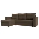 Диван Лига Диванов Атланта Лайт 117051L 22.9x8.5x14 см рогожка цвет коричневый