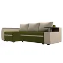 Диван Лига Диванов Ричмонд 115009L 246x80x150 см вельвет цвет зеленый