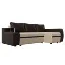 Диван Лига Диванов Ричмонд 115021 246x80x150 см искусственная кожа цвет бежевый