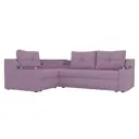 Диван Лига Диванов Тесей 107628L 254x74x184 см вельвет цвет фиолетовый